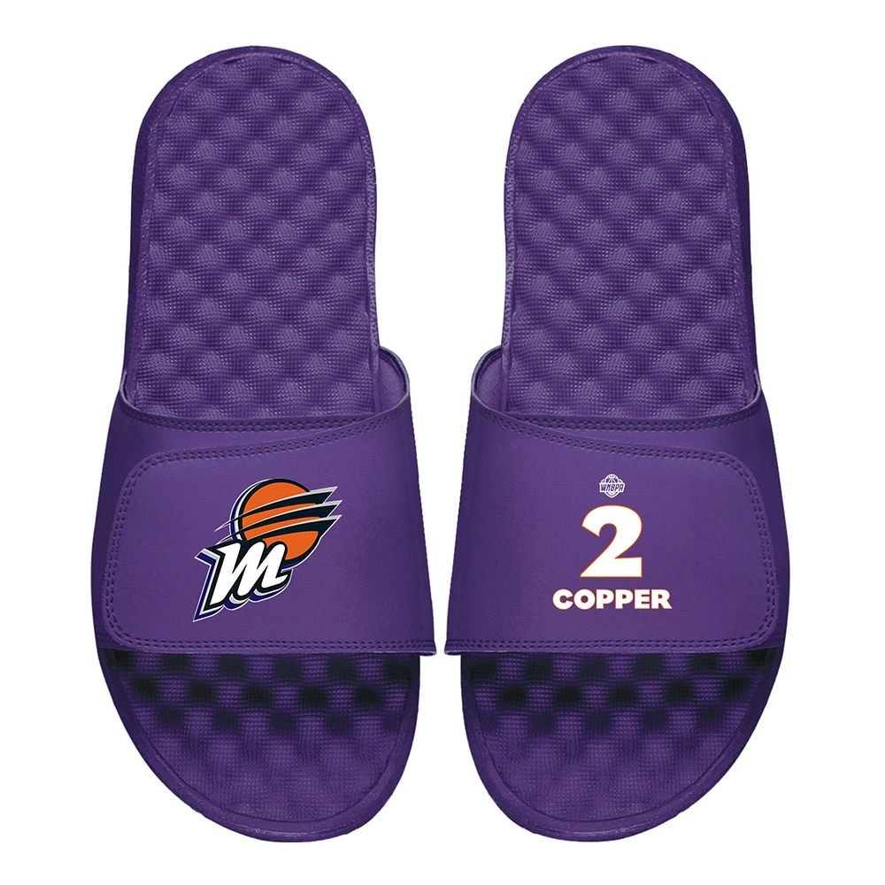 Men's ISlide Kahleah Copper Purple Phoenix Mercury Logo Split Slide Sandals