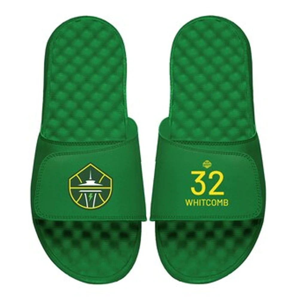 Men's ISlide Sami Whitcomb Green Seattle Storm Logo Split Slide Sandals