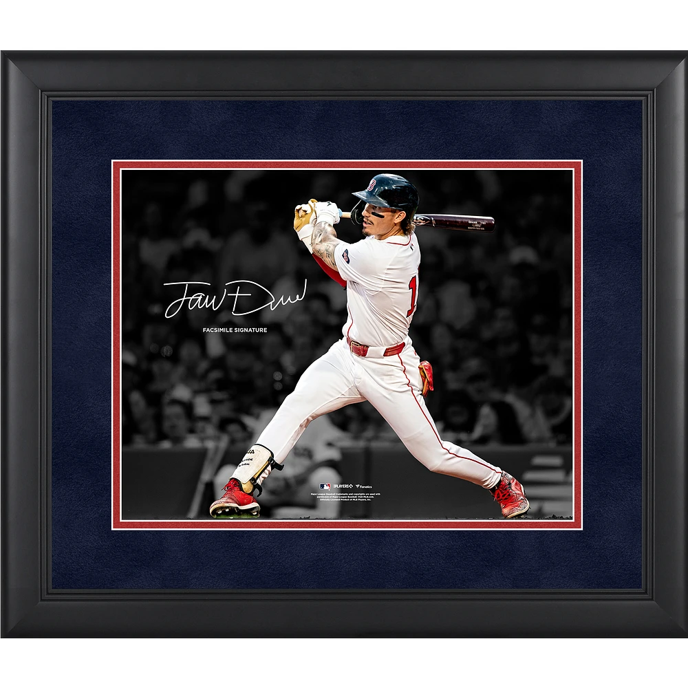 Jarren Duran Boston Red Sox Facsimile Signature Framed 11" x 14" Spotlight Photograph
