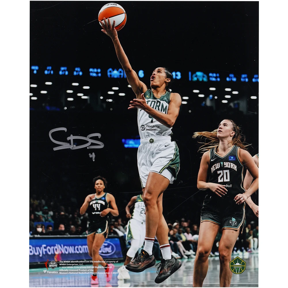 Skylar Diggins-Smith Seattle Storm Autographed 8" x 10" Layup vs. New York Liberty Photograph