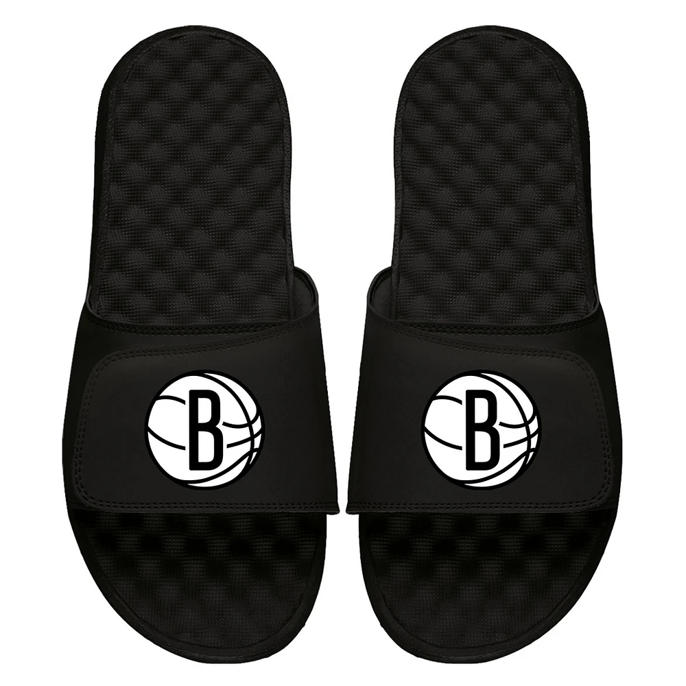 Youth ISlide Brooklyn Nets Logo Slide Sandals