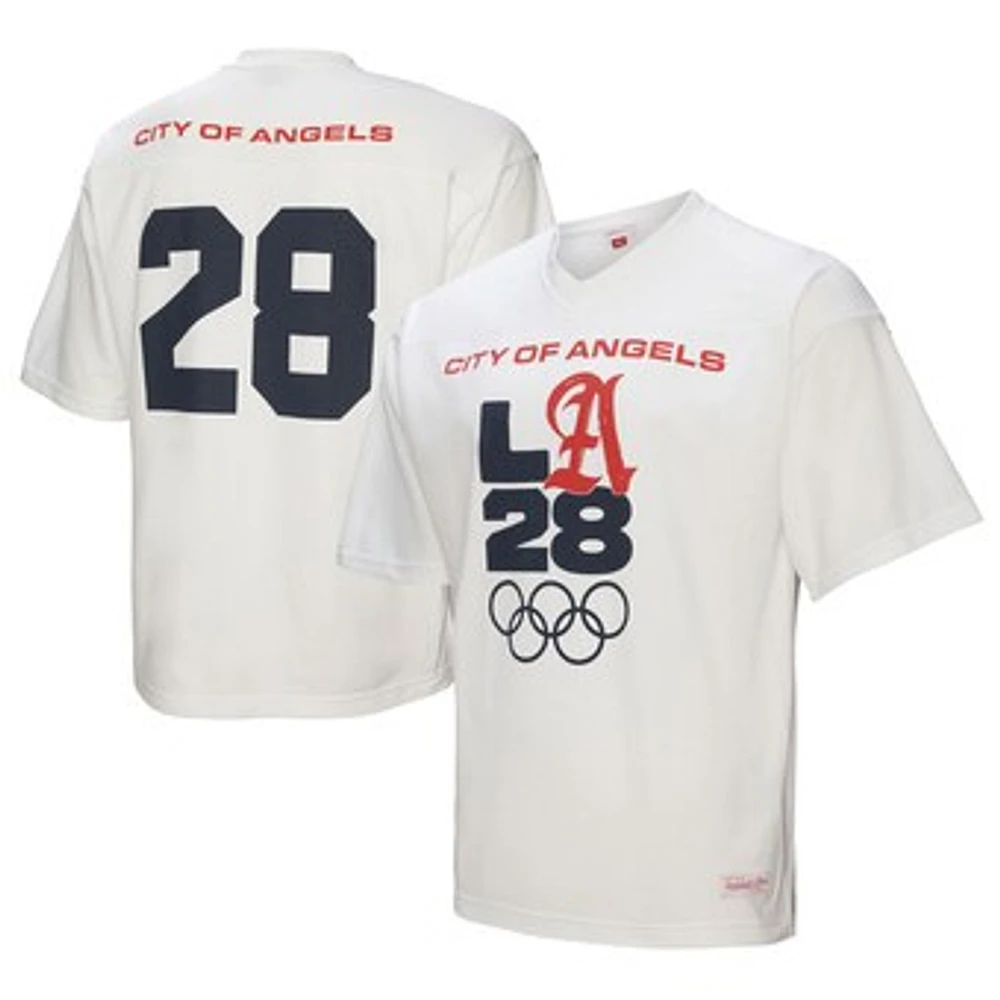 Men's Mitchell & Ness White LA28 Legacy Jersey