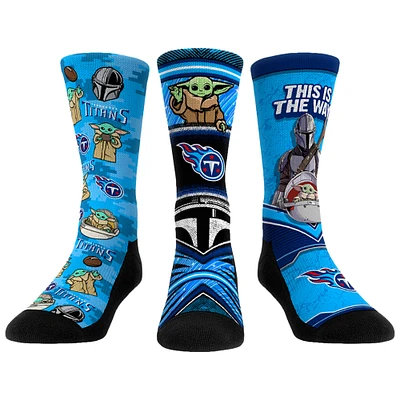 Unisex Rock Em Socks Tennessee Titans 3-Pack Mandalorian Crew