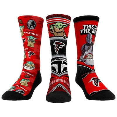 Unisex Rock Em Socks Atlanta Falcons 3-Pack Mandalorian Crew