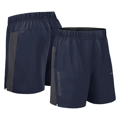 Men's Nike Navy Denver Broncos Woven Victory Performance Shorts