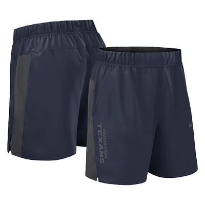 Men's Nike Navy Houston Texans Woven Victory Performance Shorts