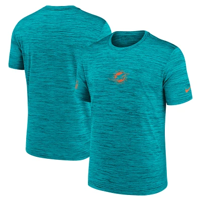 Men's Nike Aqua Miami Dolphins Sideline Velocity Performance T-Shirt