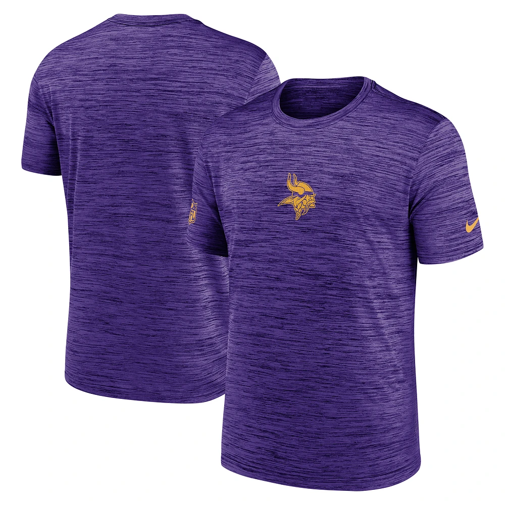Men's Nike Purple Minnesota Vikings Sideline Velocity Dri-FIT T-Shirt