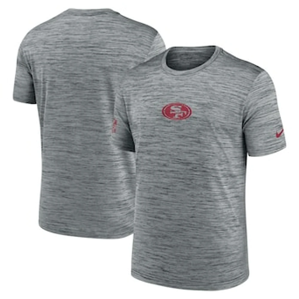 Men's Nike Gray San Francisco 49ers Sideline Velocity Performance T-Shirt