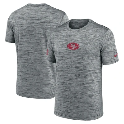 Men's Nike Gray San Francisco 49ers Sideline Velocity Performance T-Shirt