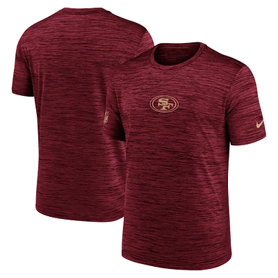 Men's Nike Scarlet San Francisco 49ers Sideline Velocity Performance T-Shirt