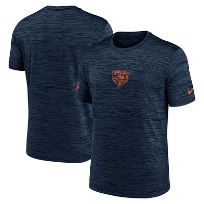 Men's Nike Navy Chicago Bears Sideline Velocity Performance T-Shirt