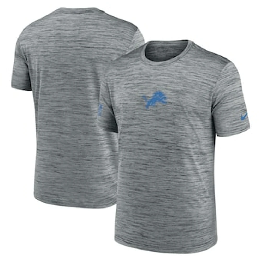 Men's Nike Gray Detroit Lions Sideline Velocity Performance T-Shirt