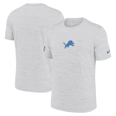 Men's Nike Ash Detroit Lions Sideline Velocity Performance T-Shirt