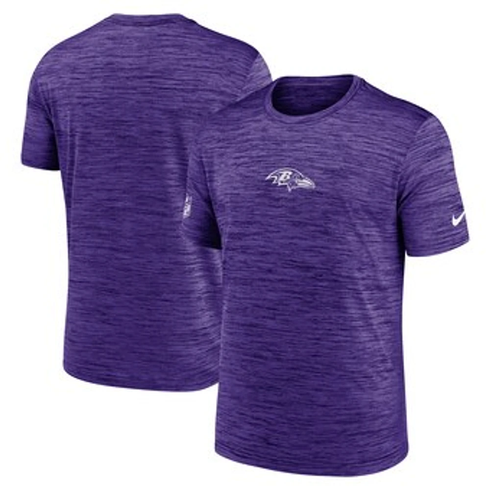 Men's Nike Purple Baltimore Ravens Sideline Velocity Performance T-Shirt