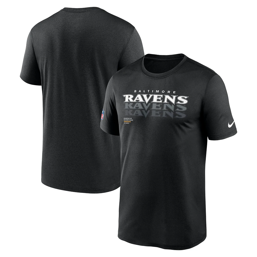 Men's Nike Black Baltimore Ravens Sideline Legend Performance T-Shirt