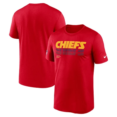 Men's Nike Red Kansas City Chiefs Sideline Legend Dri-FIT T-Shirt