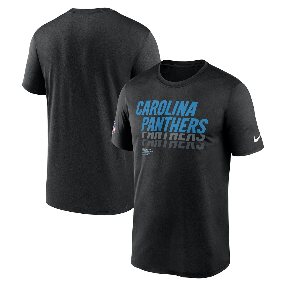 Men's Nike Black Carolina Panthers Sideline Legend Performance T-Shirt
