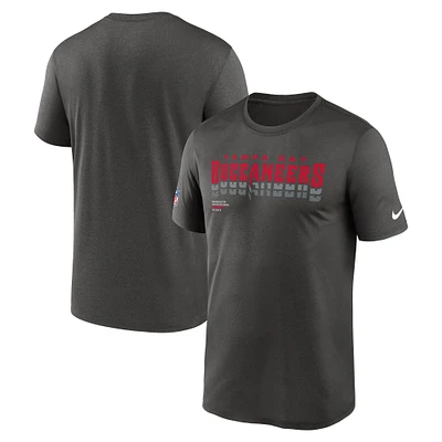 Men's Nike Pewter Tampa Bay Buccaneers Sideline Legend Performance T-Shirt