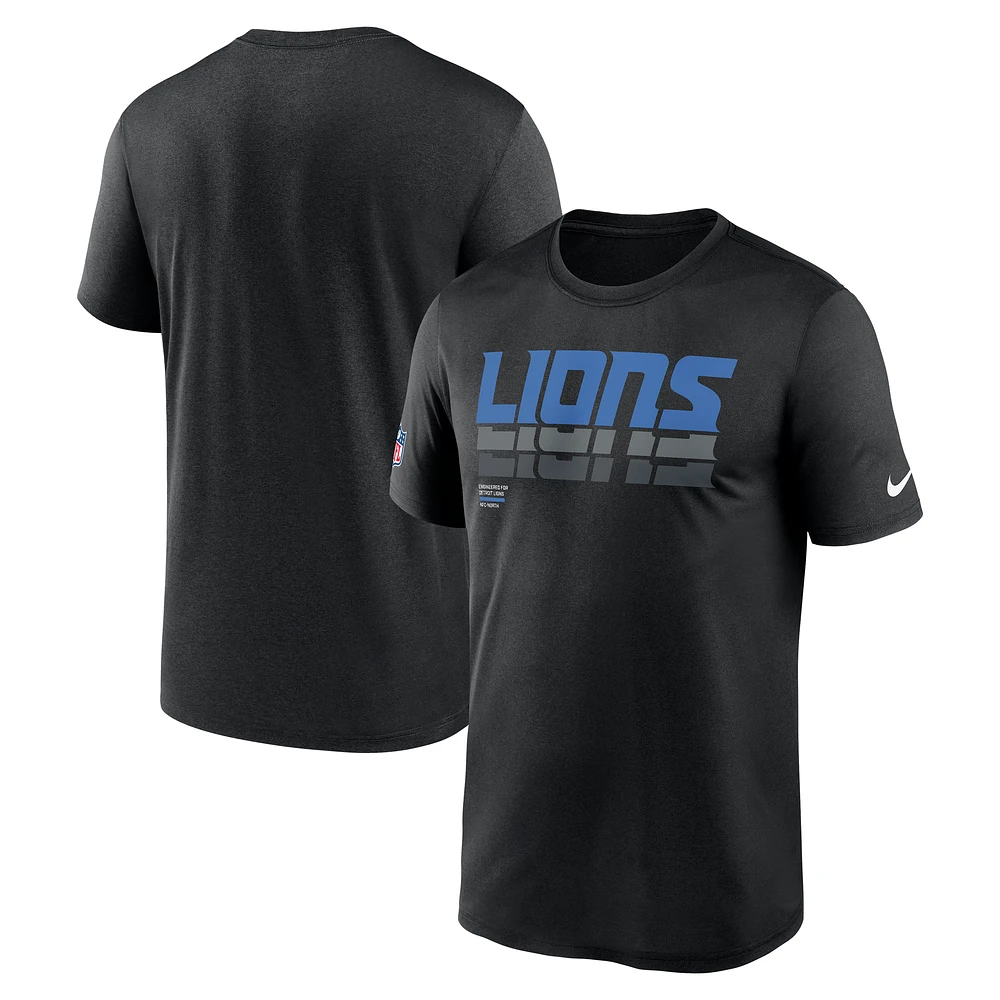 Men's Nike Black Detroit Lions Sideline Legend Dri-FIT T-Shirt