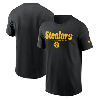 Men's Nike Black Pittsburgh Steelers Sideline Performance T-Shirt