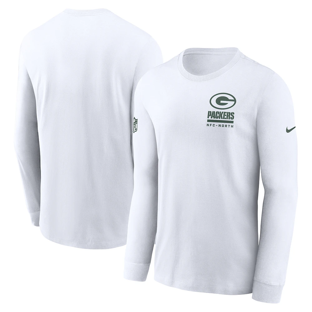 Men's Nike Green Bay Packers Sideline Performance Long Sleeve T-Shirt