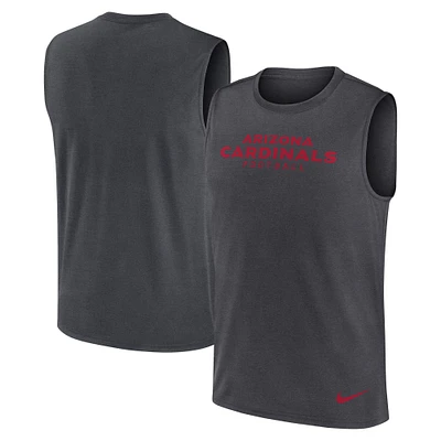 Men's Nike Charcoal Arizona Cardinals Primetime Legend Performance Muscle Tank Top