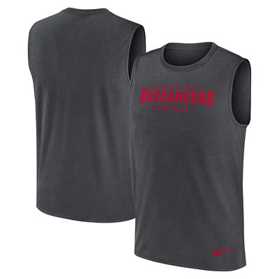 Men's Nike Charcoal Tampa Bay Buccaneers Primetime Legend Performance Muscle Tank Top