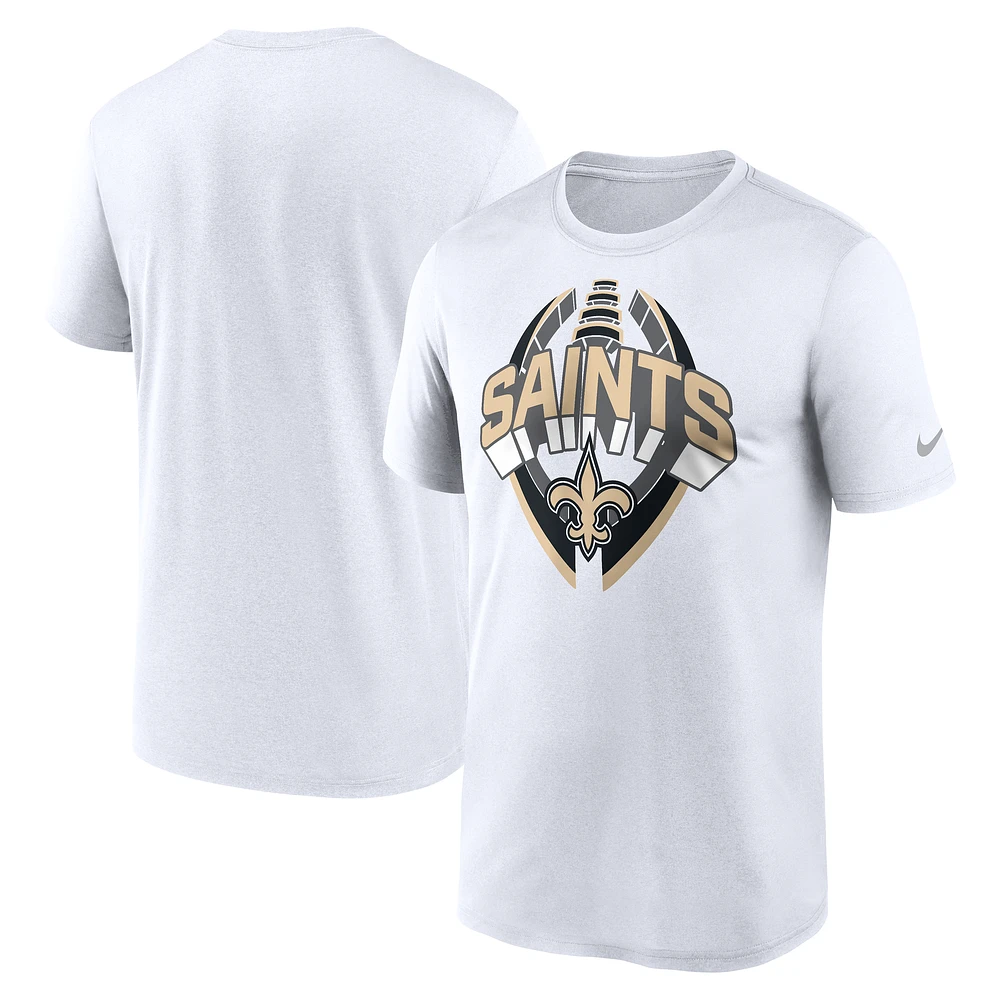 Men's Nike White New Orleans Saints Legend Icon Performance T-Shirt