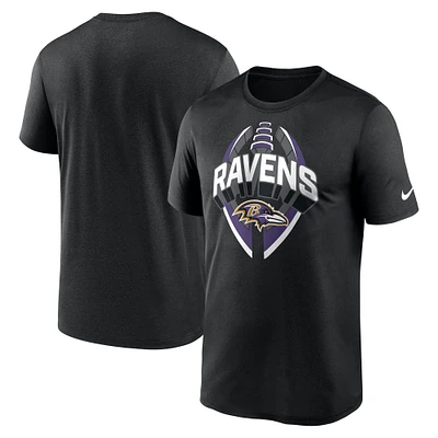 Men's Nike Black Baltimore Ravens Legend Icon Performance T-Shirt