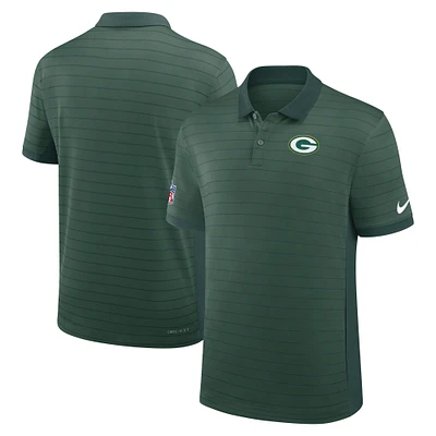 Men's Nike Green Bay Packers Sideline Victory Stripe Performance Polo