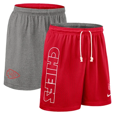 Men's Nike Red Kansas City Chiefs Sideline Reversible Dri-FIT Shorts