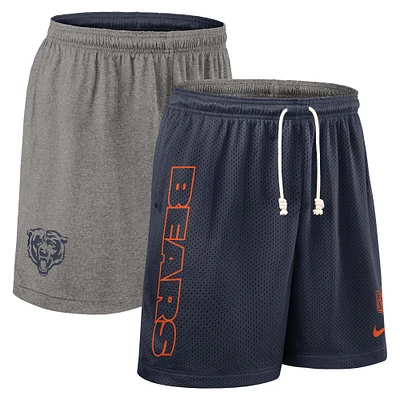 Men's Nike Navy Chicago Bears Sideline Reversible Performance Shorts