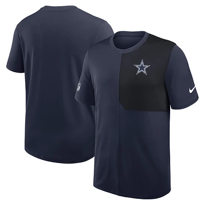 Men's Nike Navy Dallas Cowboys Sideline UV Performance Coach Shirt