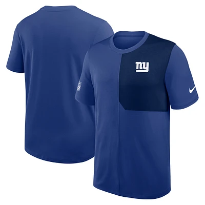 Men's Nike Royal New York Giants Sideline UV Performance Coach Shirt