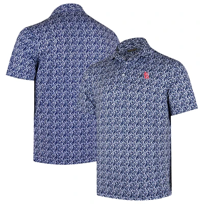 Men's Navy St. Louis Cardinals 4K Tri-Blend Polo