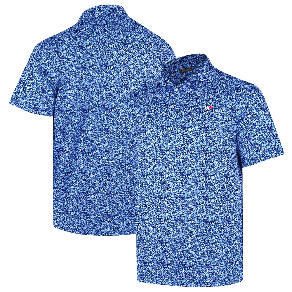 Men's Royal Toronto Blue Jays 4K Tri-Blend Polo