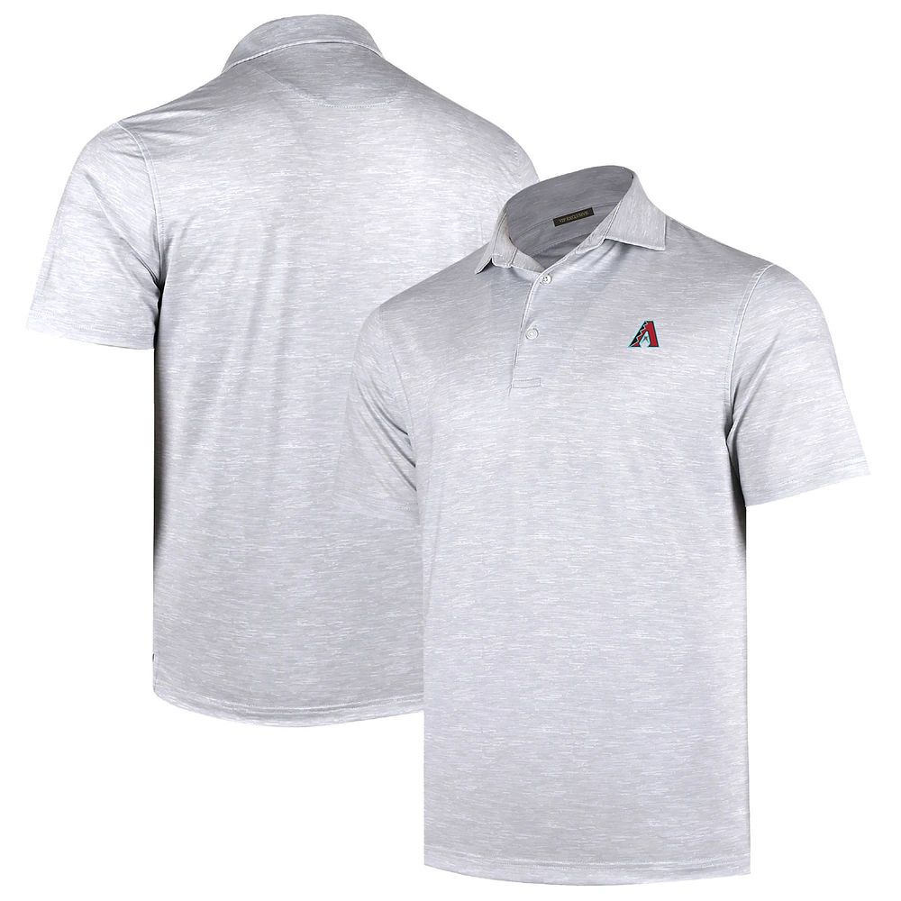 Men's Gray Arizona Diamondbacks Sublime Tri-Blend Polo
