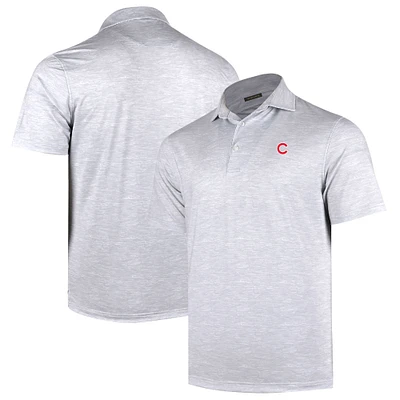 Men's Gray Chicago Cubs Sublime Tri-Blend Polo