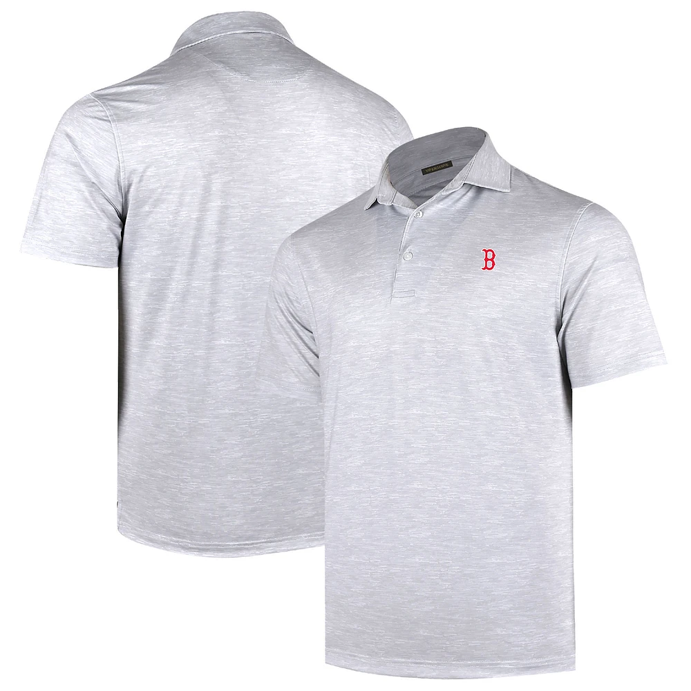 Men's Gray Boston Red Sox Sublime Tri-Blend Polo