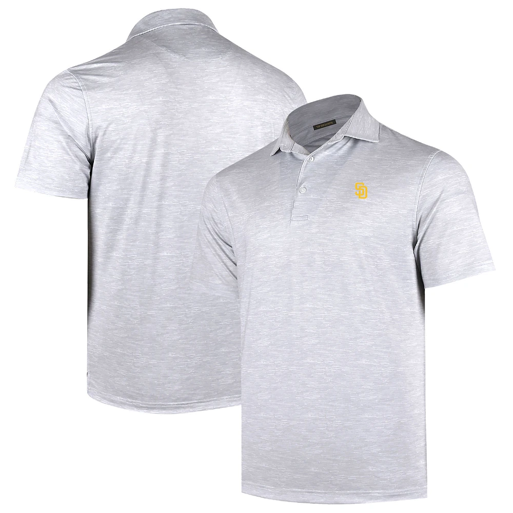 Men's Gray San Diego Padres Sublime Tri-Blend Polo