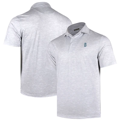 Men's Gray Seattle Mariners Sublime Tri-Blend Polo