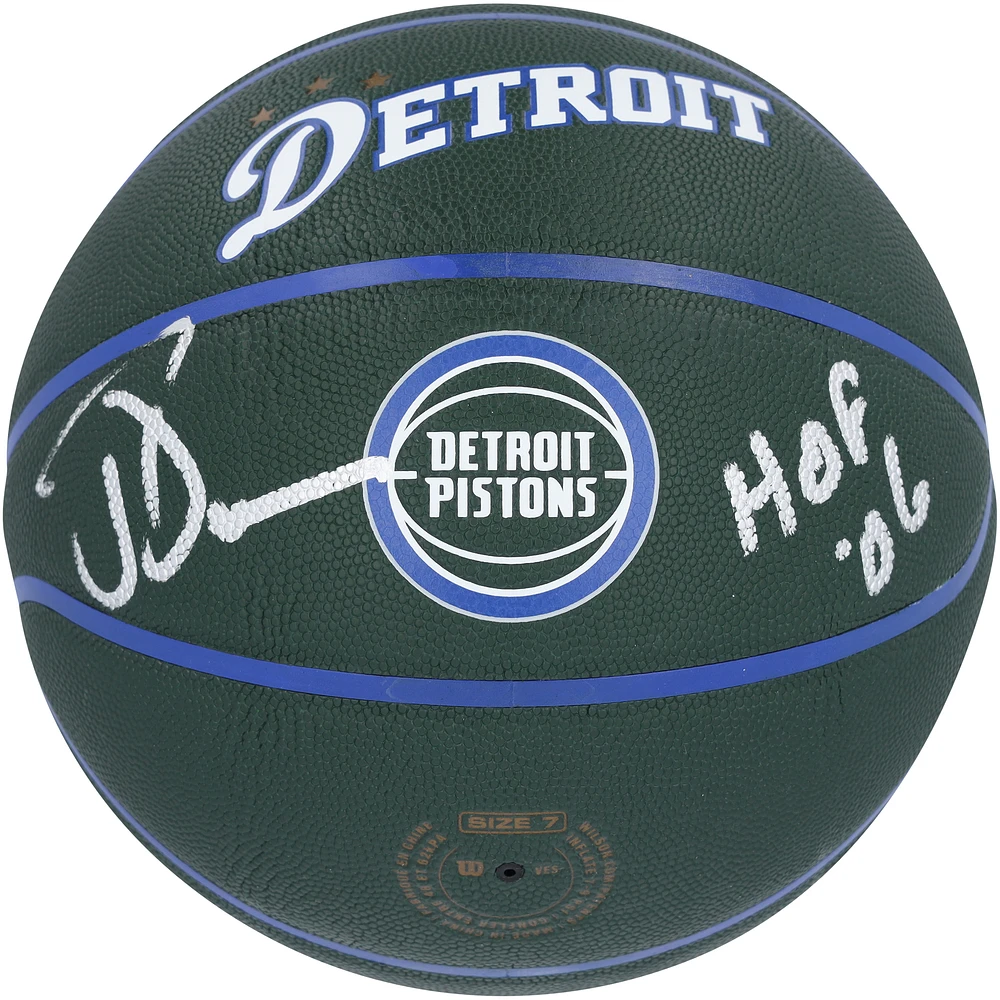 Joe Dumars Detroit Pistons Autographed Wilson 2022-23 City Edition Collector's Basketball with "HOF 06" Inscription