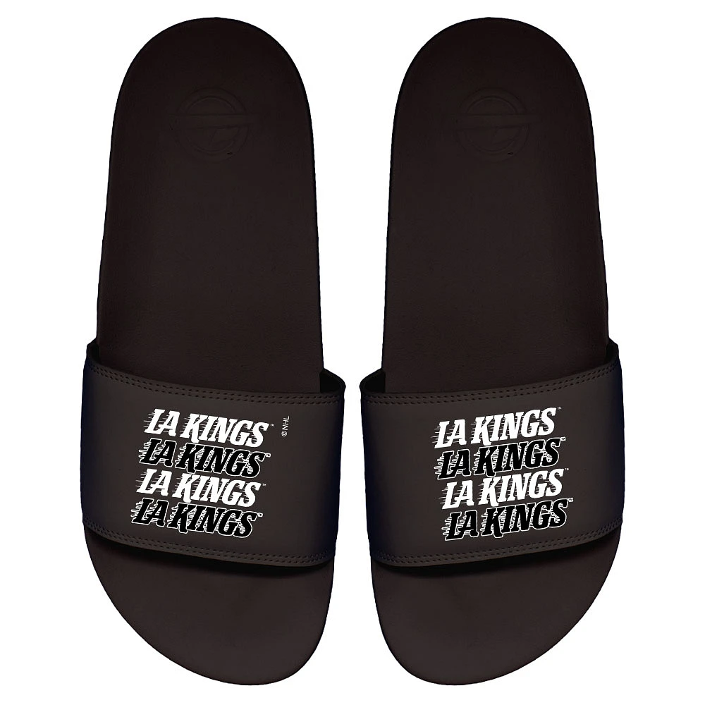 Youth ISlide Los Angeles Kings Repeating Wordmark Slide Sandals