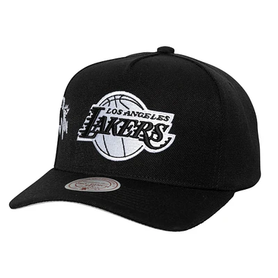 Men's Mitchell & Ness Black Los Angeles Lakers 2010 NBA Finals Born To Win Pro Crown Adjustable Hat