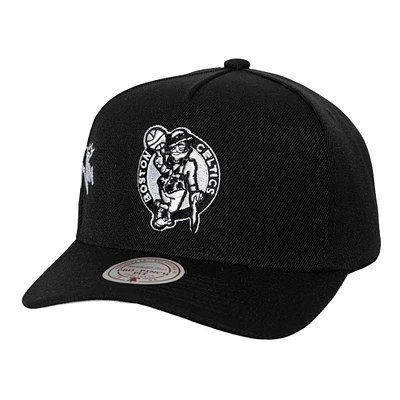 Men's Mitchell & Ness Black Boston Celtics 2008 NBA Finals Born To Win Pro Crown Adjustable Hat