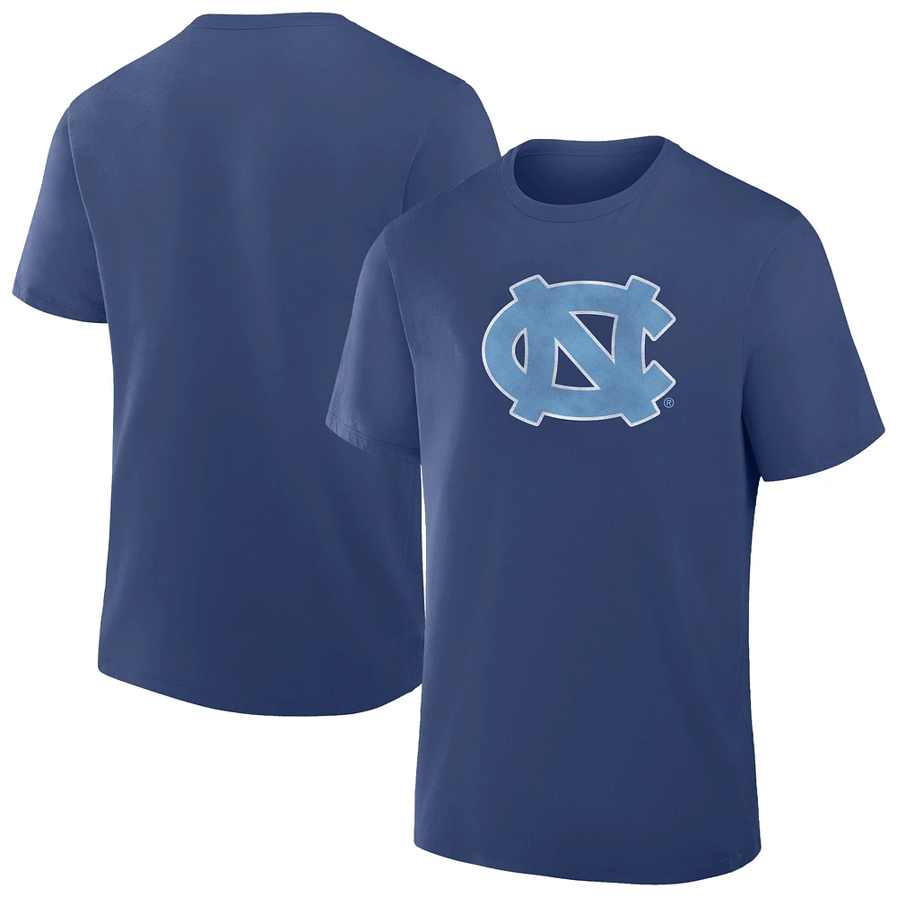 Men's Fanatics Navy North Carolina Tar Heels Big & Tall Distressed Vintage Logo T-Shirt