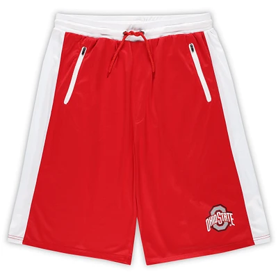 Men's Fanatics Scarlet Ohio State Buckeyes Big & Tall Interlock Shorts