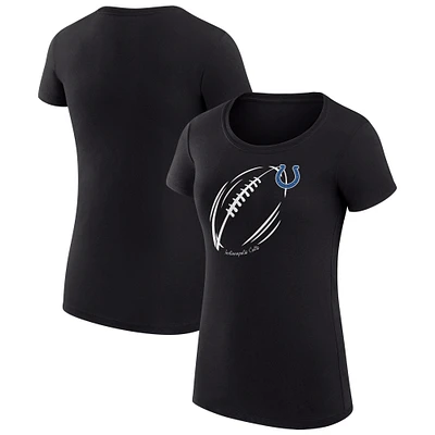 Women's G-III 4Her by Carl Banks Indianapolis Colts Super-Slim Fit Lightweight Subtle Football T-Shirt