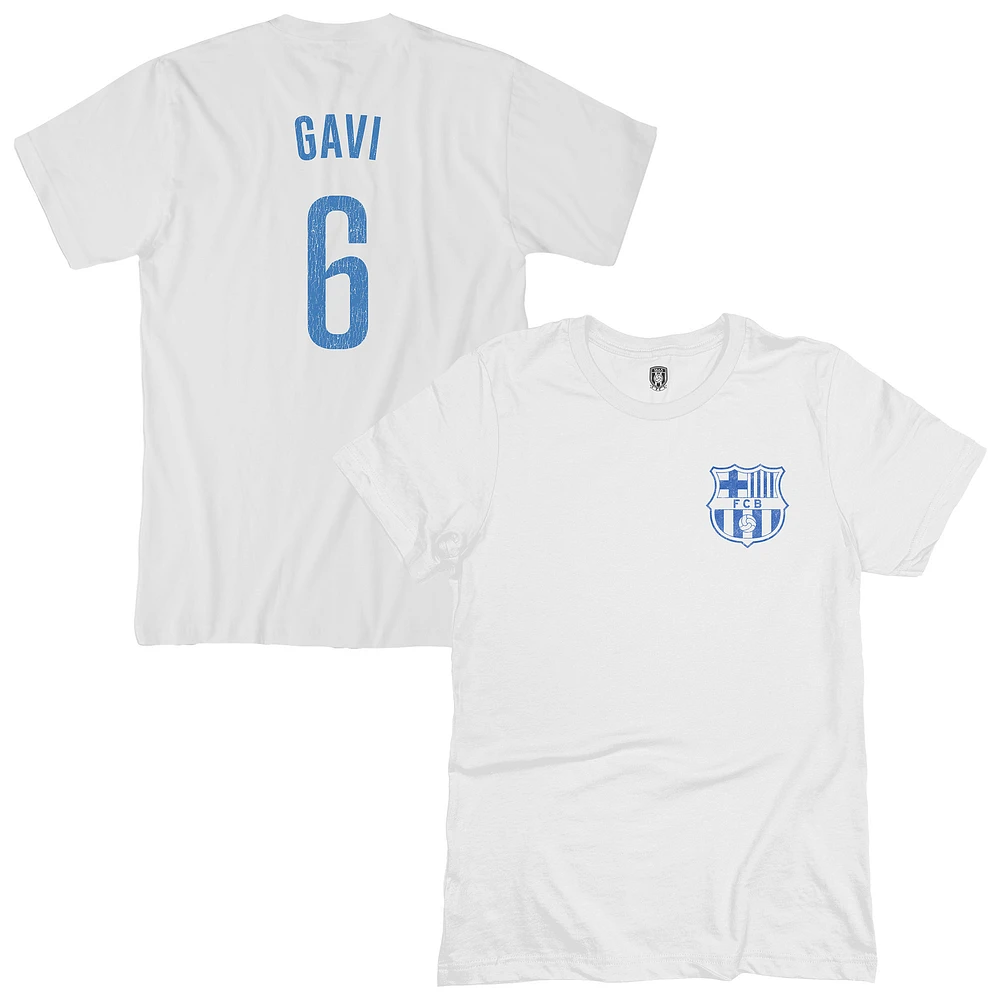 Men's 1863FC Gavi White Barcelona Player T-Shirt